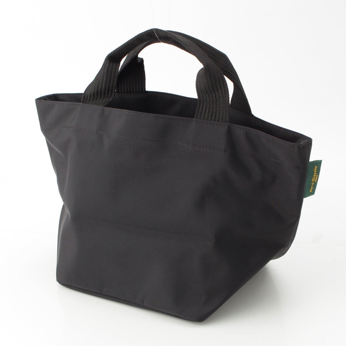 Herve Chapelier Nylon Template Tote Bag 1027N noir x noir M