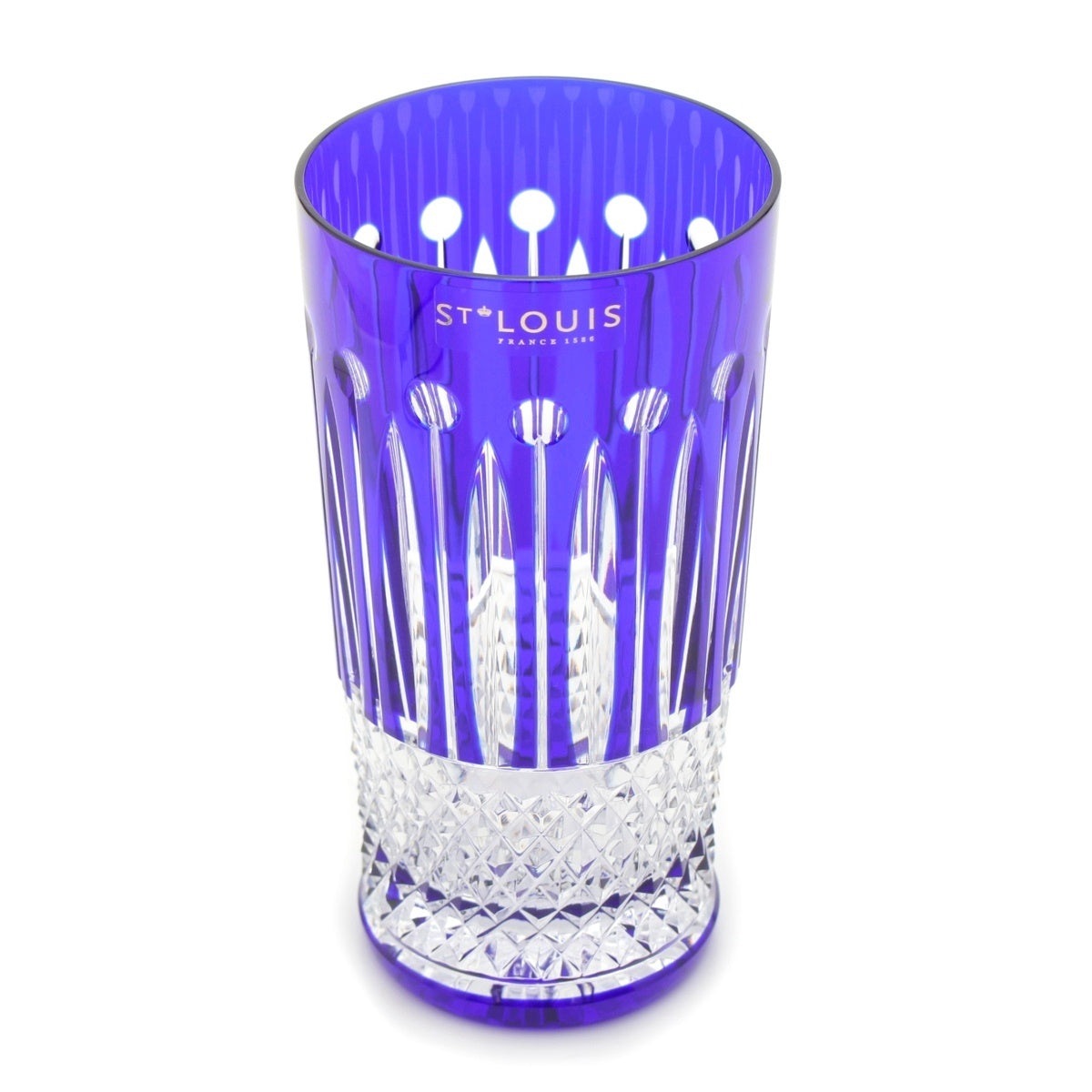 Saint-Louis crystal Tommy Glass Highball Tumbler 340ml Tableware Navy