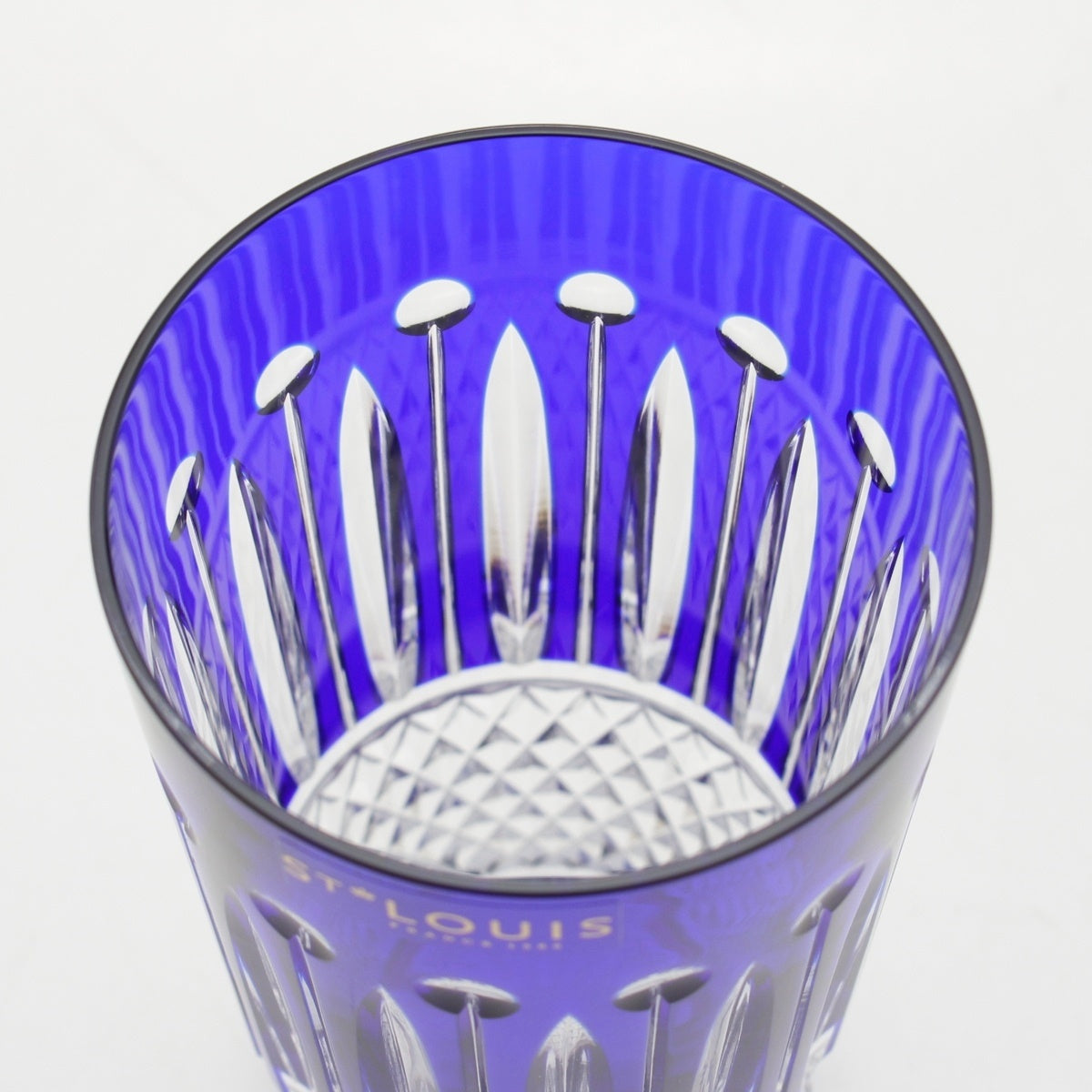 Saint-Louis crystal Tommy Glass Highball Tumbler 340ml Tableware Navy