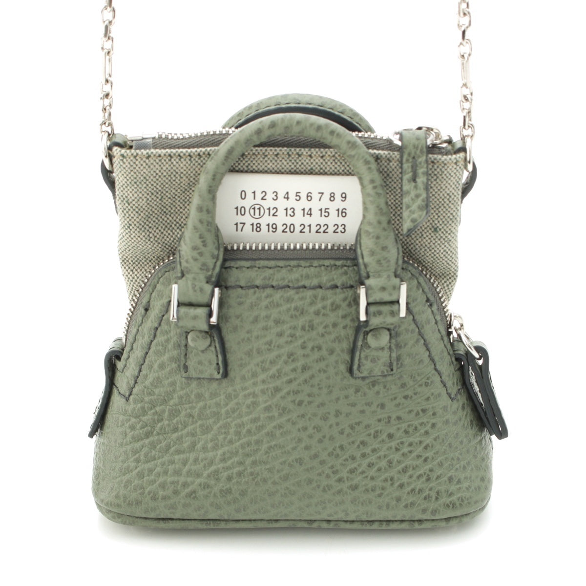 Maison Margiela 〇11 5AC leather Classic Baby Mini Chain Shoulder Bag SB3WG0025 Time Green