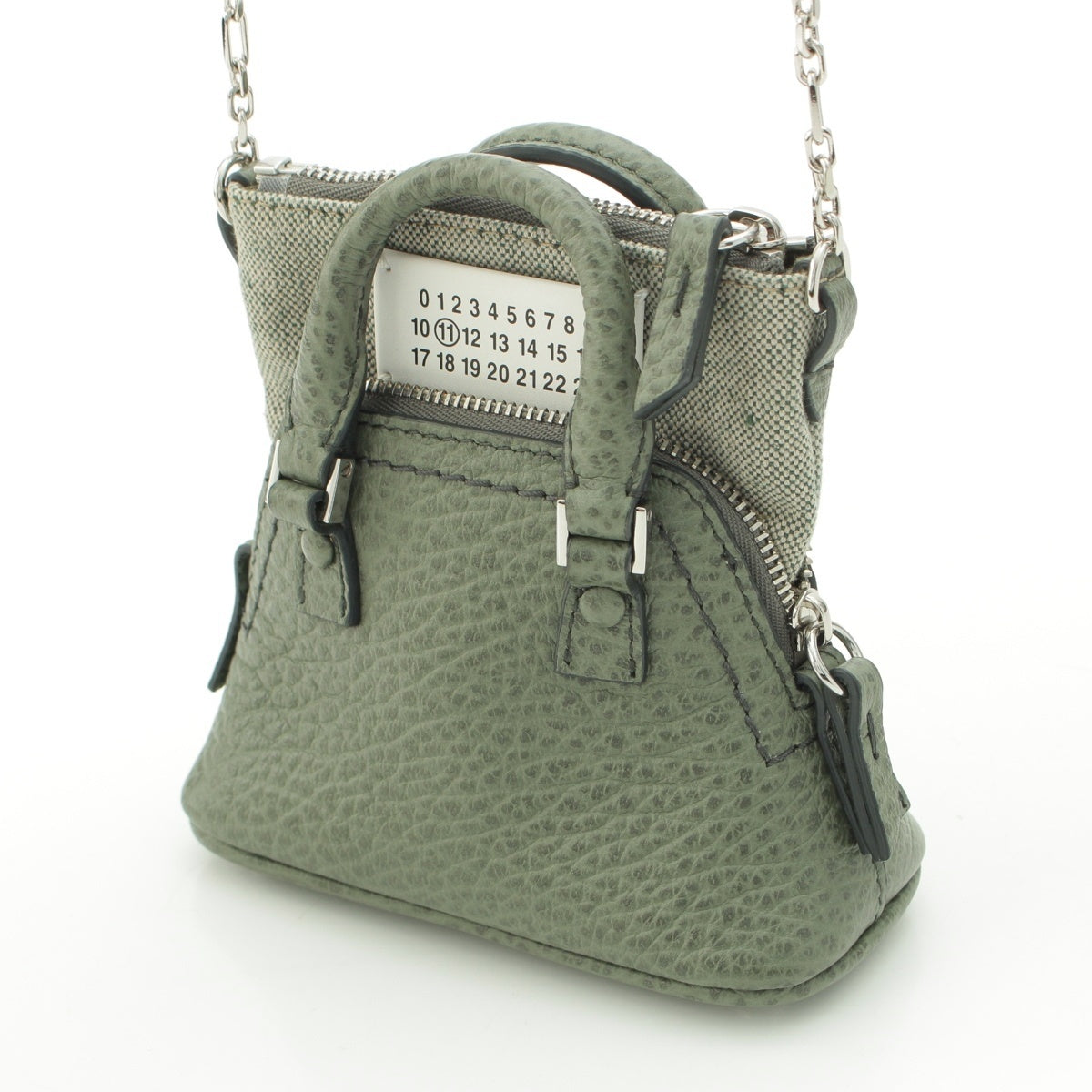 Maison Margiela 〇11 5AC leather Classic Baby Mini Chain Shoulder Bag SB3WG0025 Time Green