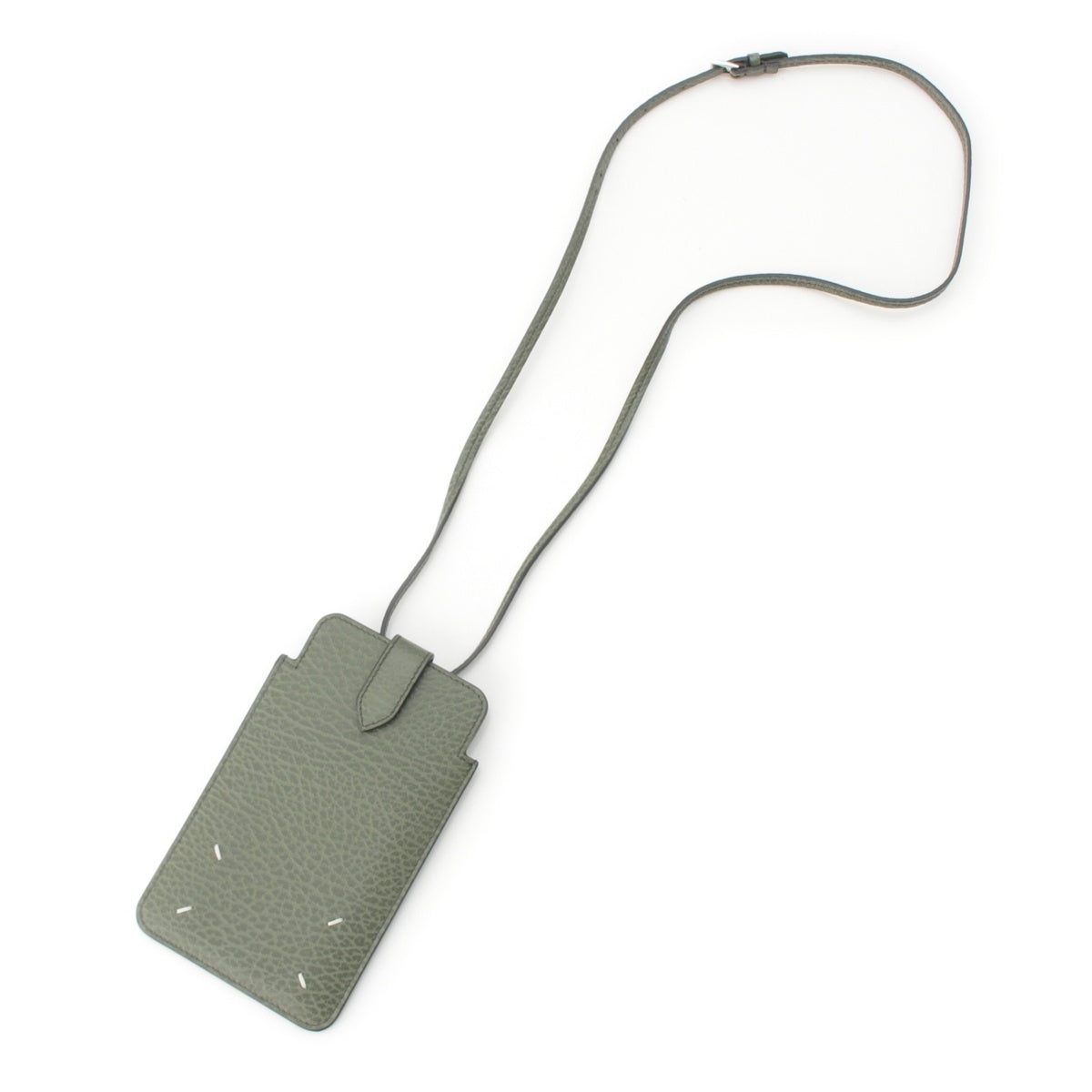 Maison Margiela 4 Stitch Phone Pouch Phone Holder Shoulder Pochette Shoulder Bag Time SA1VZ0008 green