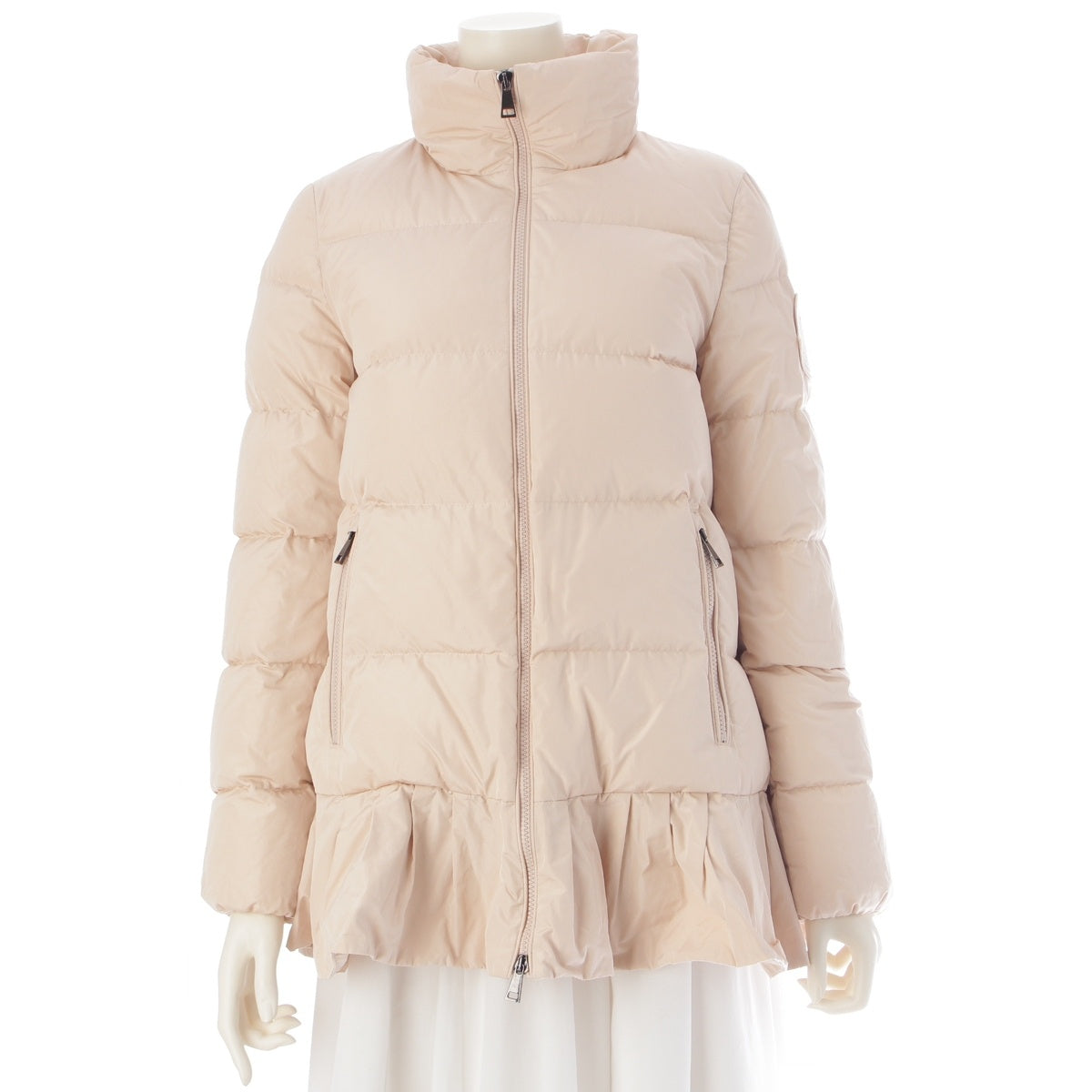MONCLER BRUNEC Frill Down jacket outer F20931B51300 Ivory 00