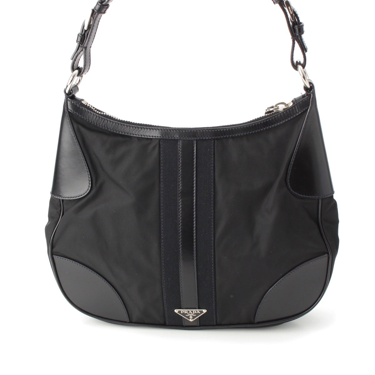 PRADA Nylon leather one Shoulder Bag BR3095 black