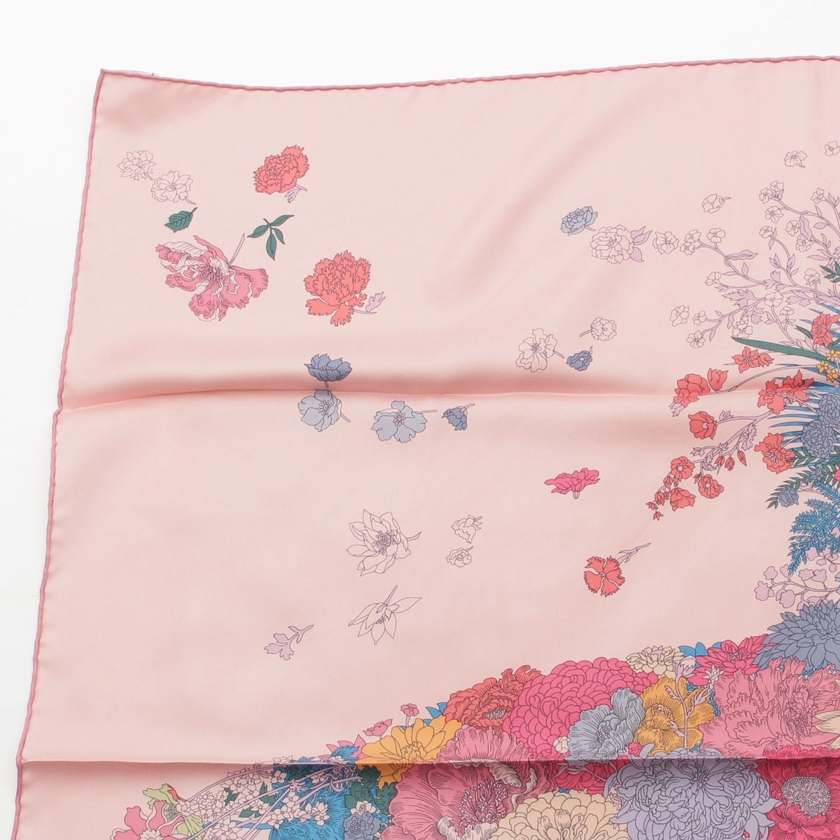 HERMES silk Kare90 Robe Legere Robe Legere scarf pink