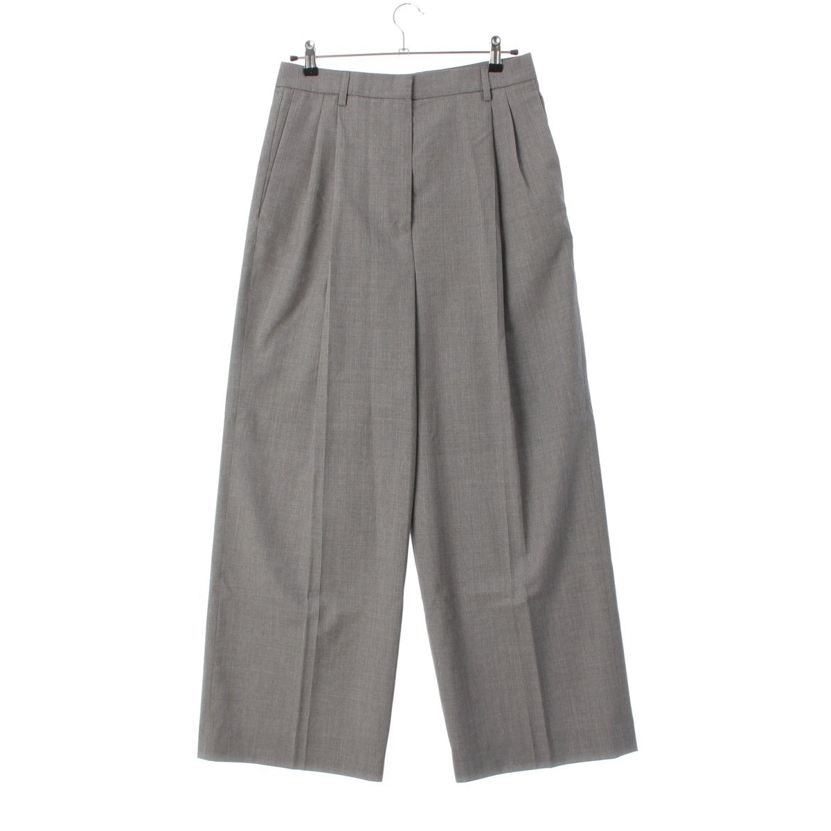 PRADA Virgin wool Tuck pants Pants DNA91E gray 42