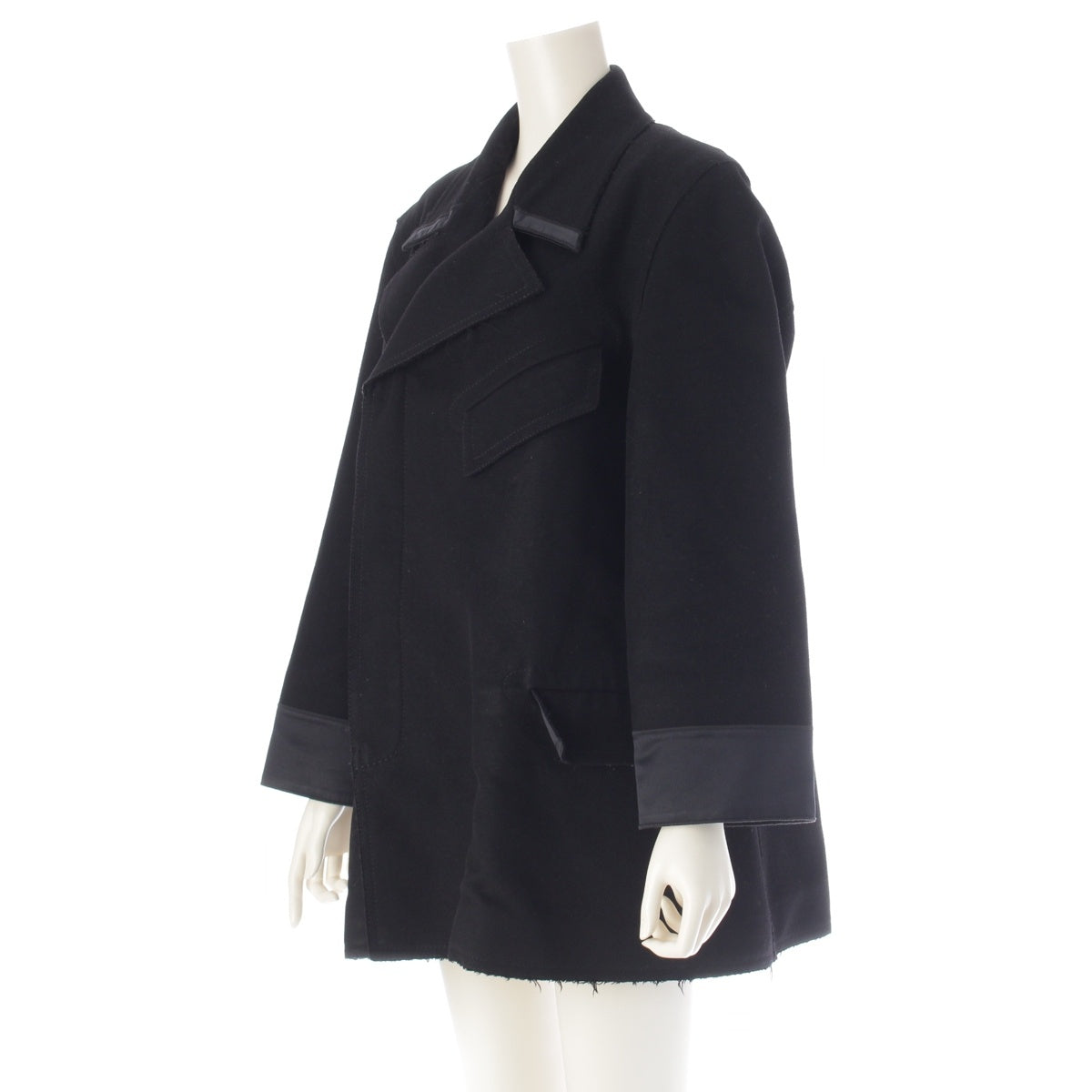 GUCCI Cashmere blend wool Tom Ford-era Chester coat outer black 38