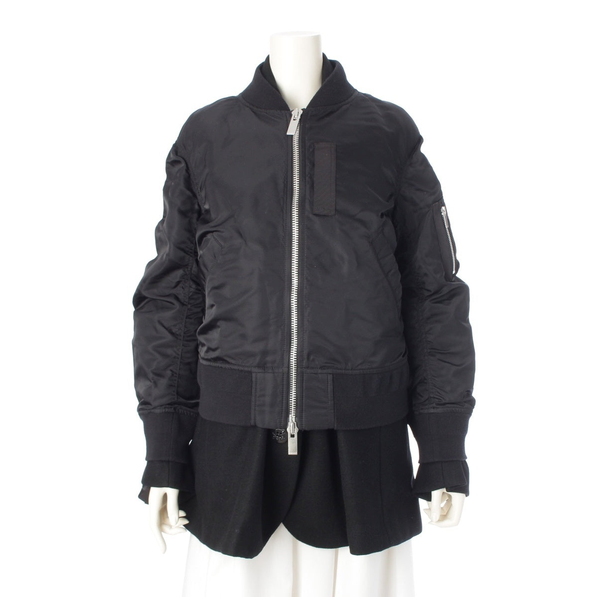 Sacai Docking MA-1 Blouson Jacket outer 19-04713 black 1