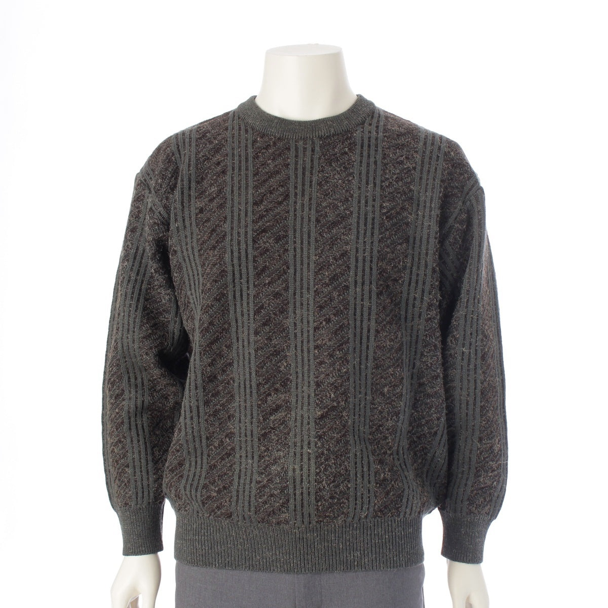 ISSEY MIYAKE MEN wool Design Long Sleeve knit tops XM27256 gray S