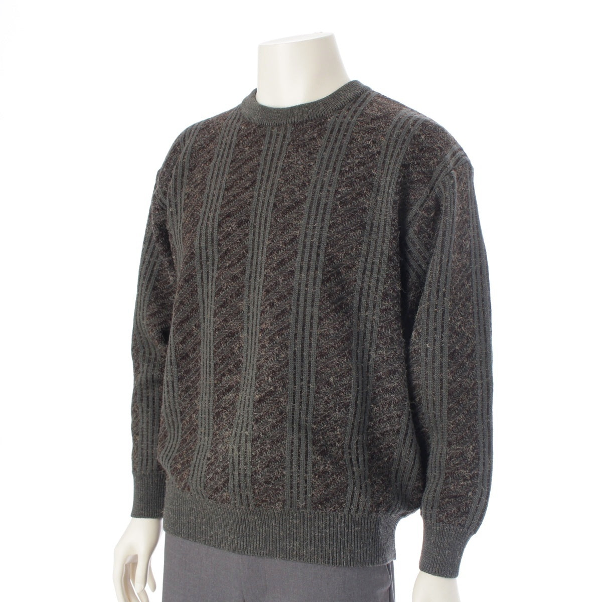 ISSEY MIYAKE MEN wool Design Long Sleeve knit tops XM27256 gray S