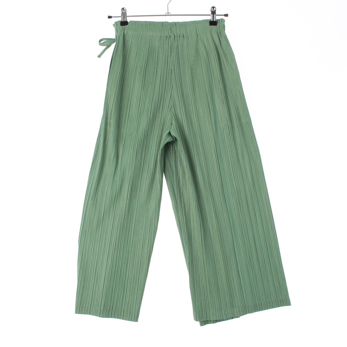 PLEATS PLEASE ISSEY MONTHLY COLORS：FEBRUARY polyester Pants Bottoms Wrap PP31JF125 Steel Green 3
