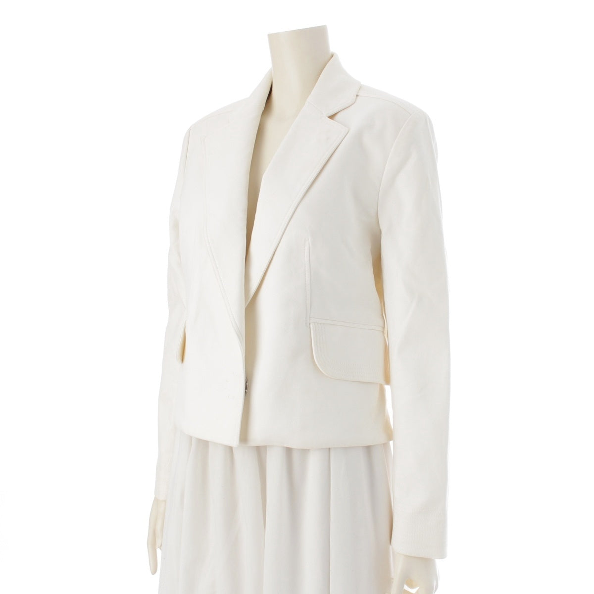 Dior cotton Galliano period tailored jacket 7C12022600 white 42