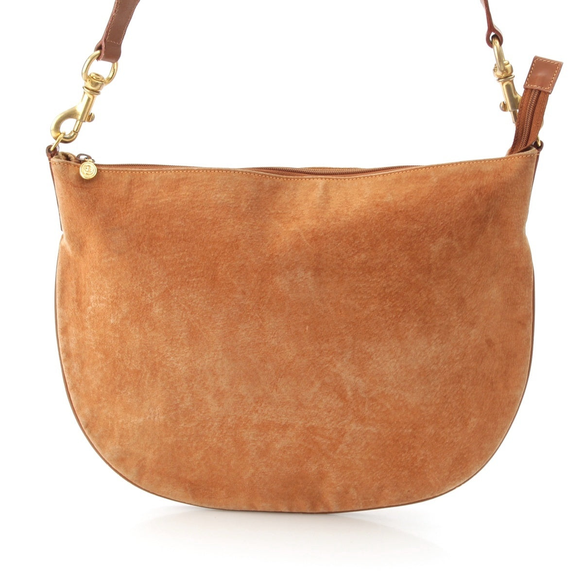 GUCCI Suede Vintage Hobo Shoulder Bag 001 115 1206 Brown