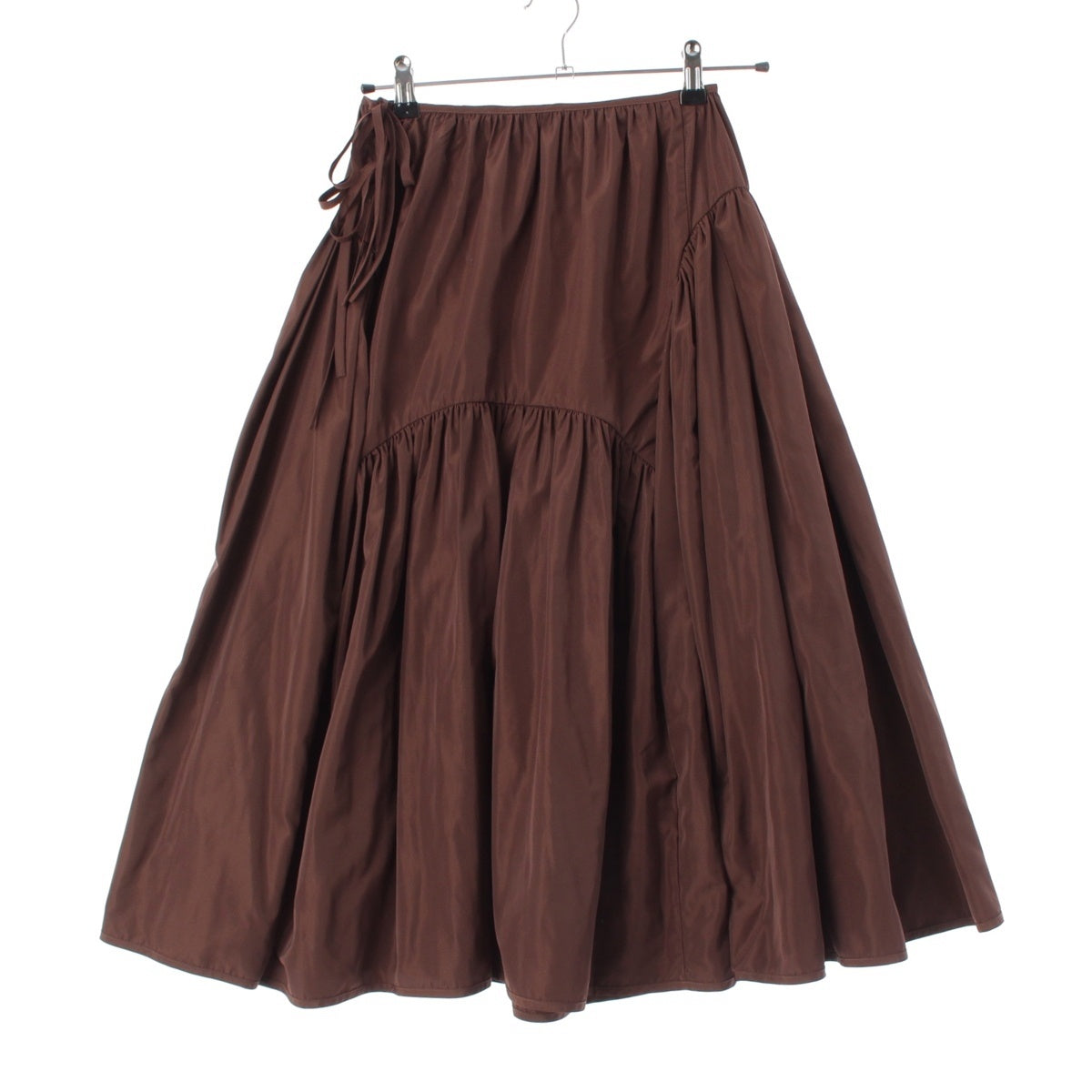 Cecilie Bahnsen ribbon flare skirt Bottoms Brown UK6