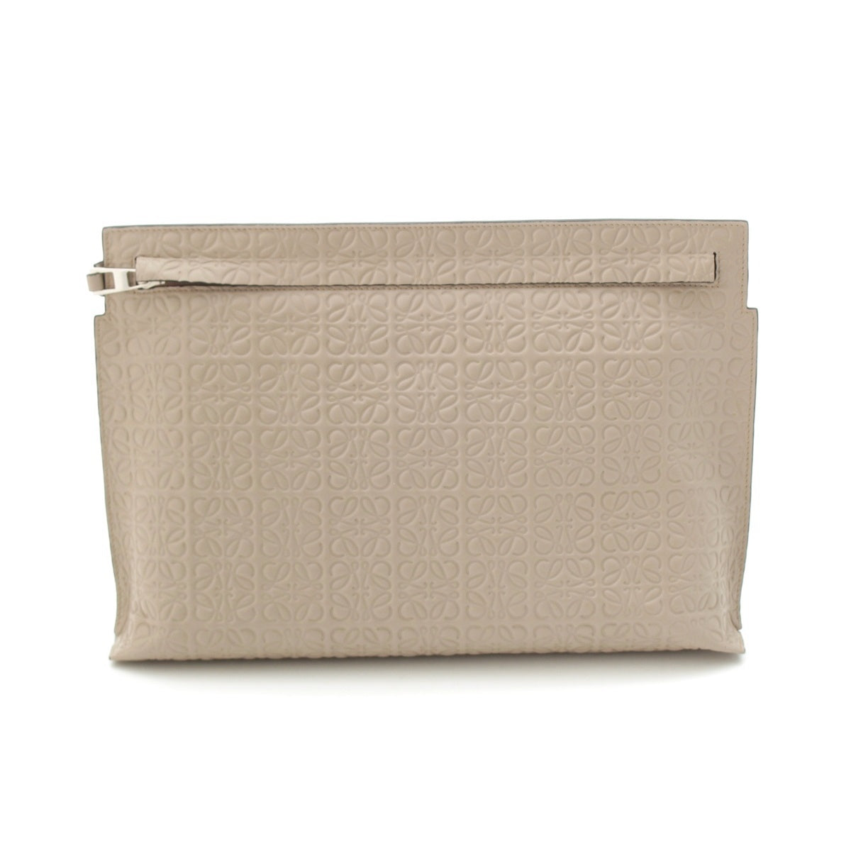 LOEWE Repeat anagram Clutch bag beige
