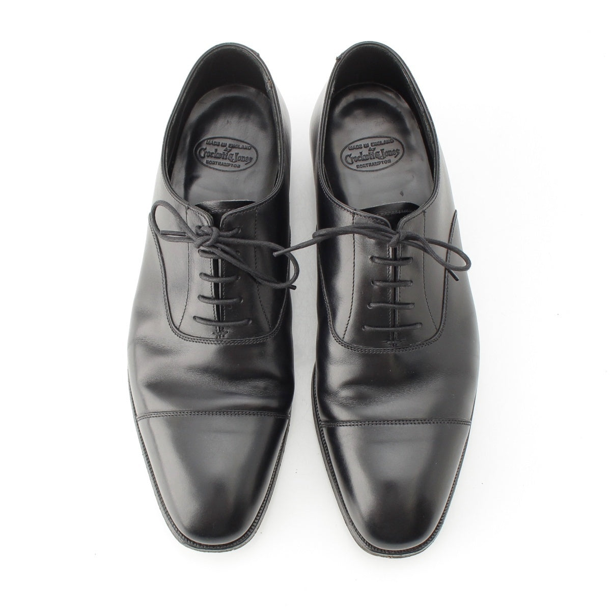 CROCKETT&JONES AUDLEY Audrey leather oxford lace up Dress shoes black 71/2