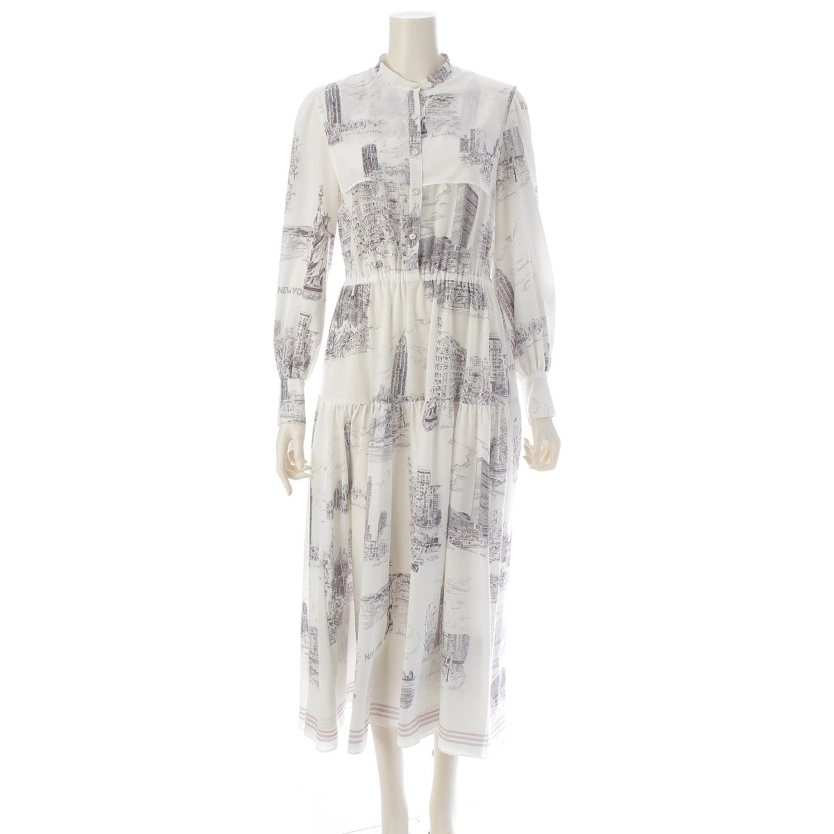 Diagram Grace Continental New York Print one piece 03221 white 36