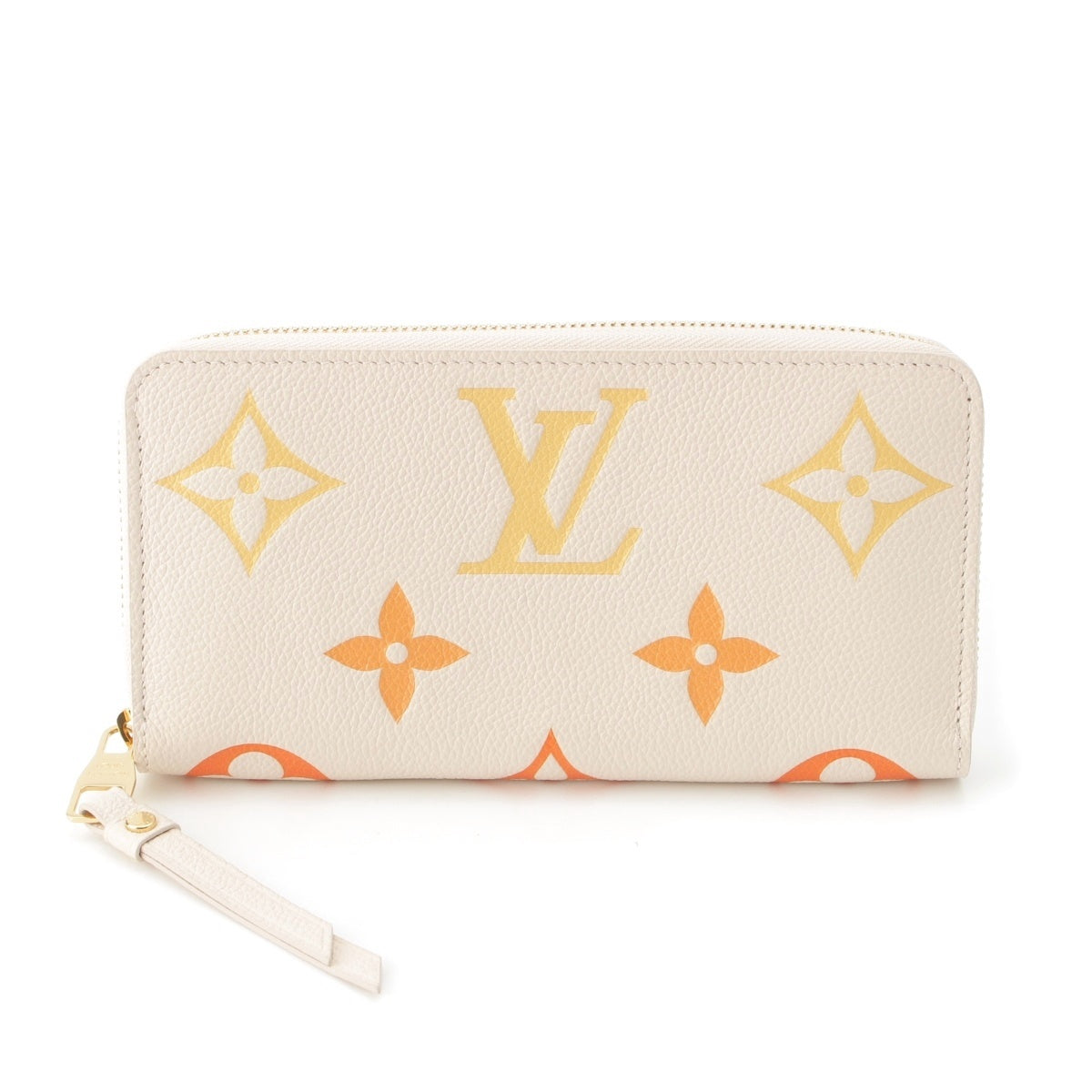 LOUIS VUITTON LV Gradient Ann Platt Zip Around Zippy wallet Purse M82206 white