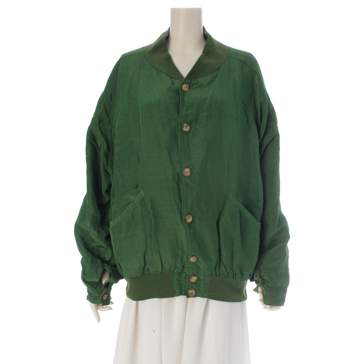 C.P.Company Viscose Cotton Massimo Osti Blouson Outer Flight green 48
