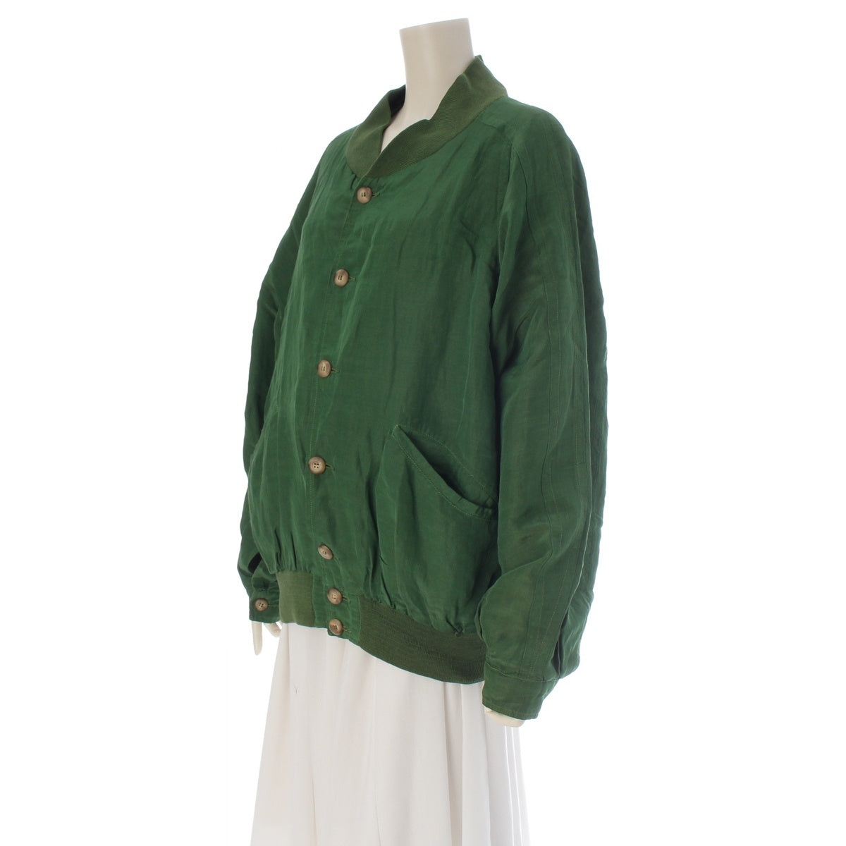 C.P.Company Viscose Cotton Massimo Osti Blouson Outer Flight green 48
