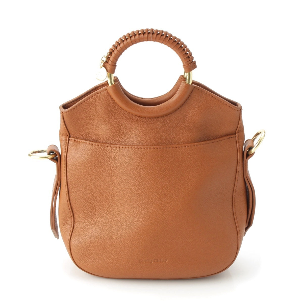SEE BY CHLOE Handbag Brown Tan GP Gold