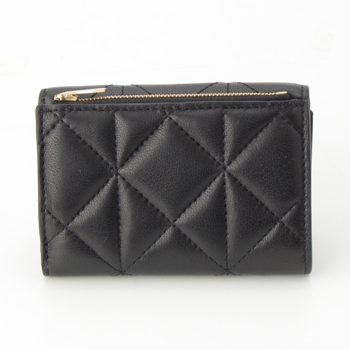 MULBERRY quilting Darley Folded Multi-Card Tri-fold wallet Wallet black