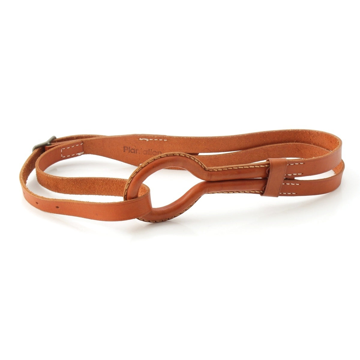 Plantation leather Issey Miyake Double Belt Design belt Brown
