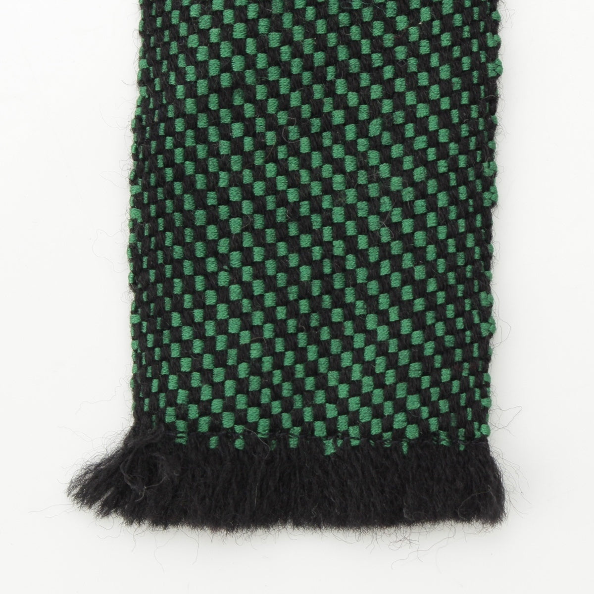 ISSEY MIYAKE knit Brush tag multi fabric belt Thailand green
