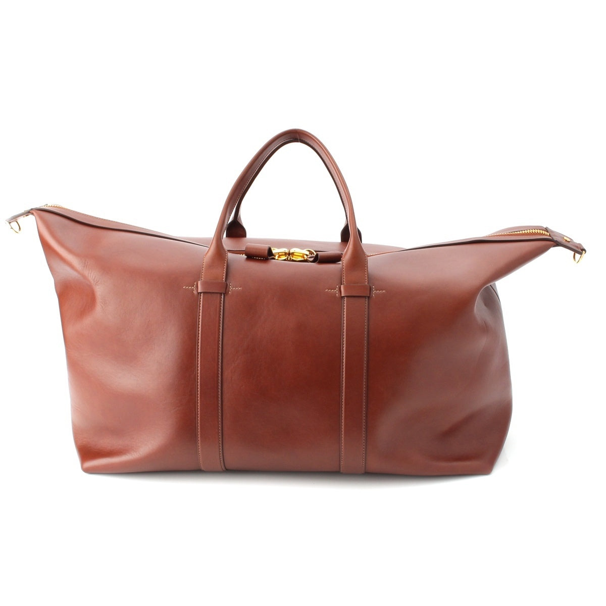 TOM FORD Calf leather Buckley 2WAY Big Shoulder Boston bag Brown