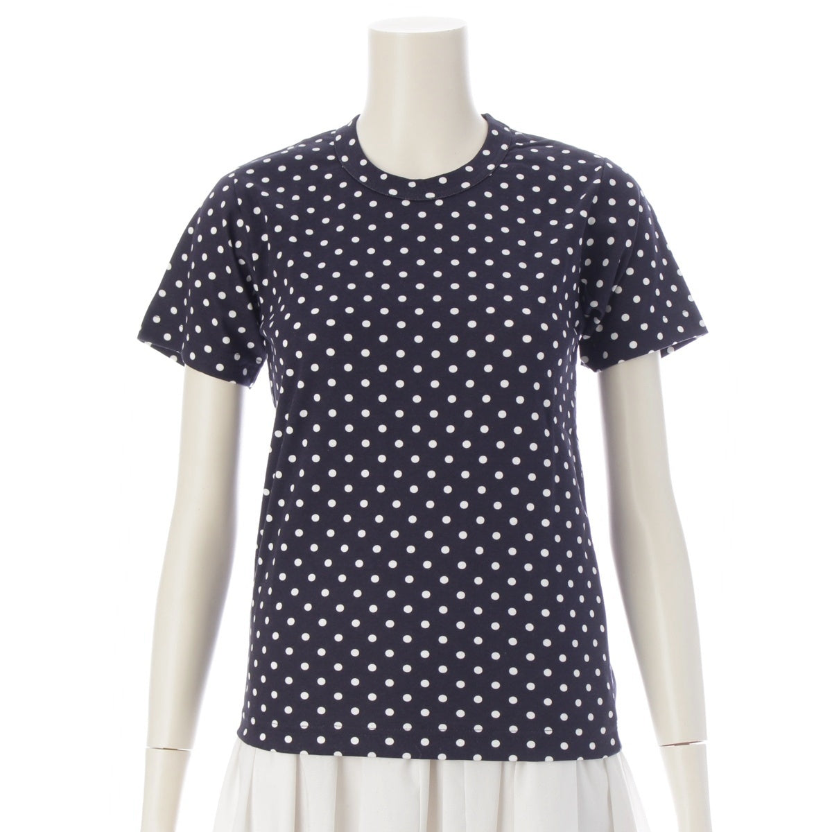 COMME des GARCONS Dot Short sleeve T-shirt tops GQ-T055 Navy Stainless Steel