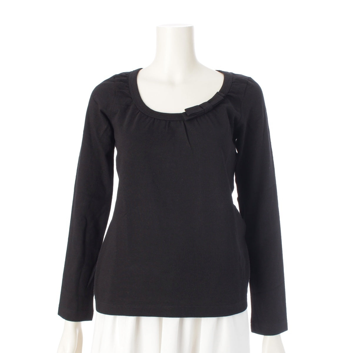 COMME des GARCONS COMME des GARCONS Comcom Ribbon design long T-shirt Long-sleeved T-shirt tops S9T005 black Stainless Steel