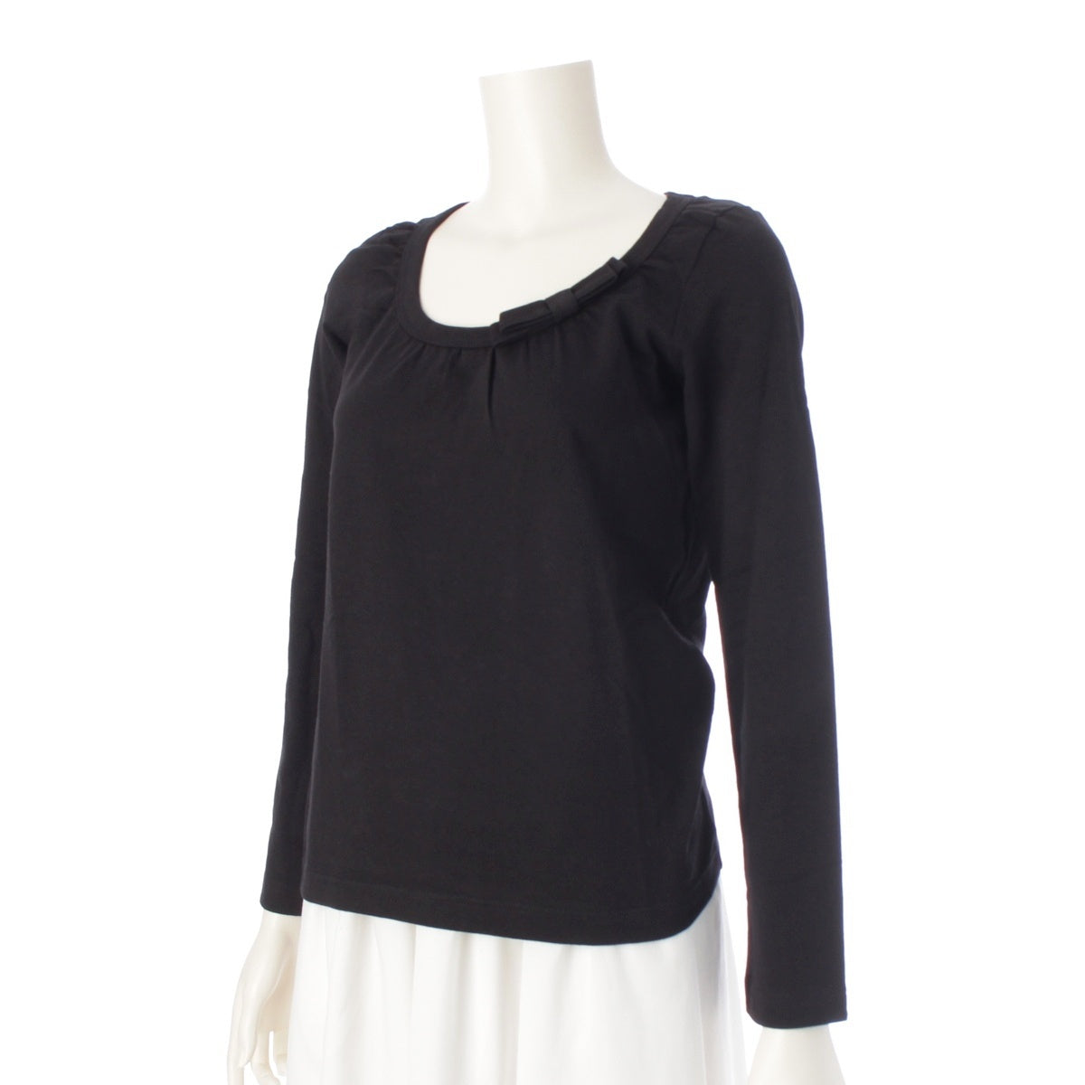 COMME des GARCONS COMME des GARCONS Comcom Ribbon design long T-shirt Long-sleeved T-shirt tops S9T005 black Stainless Steel