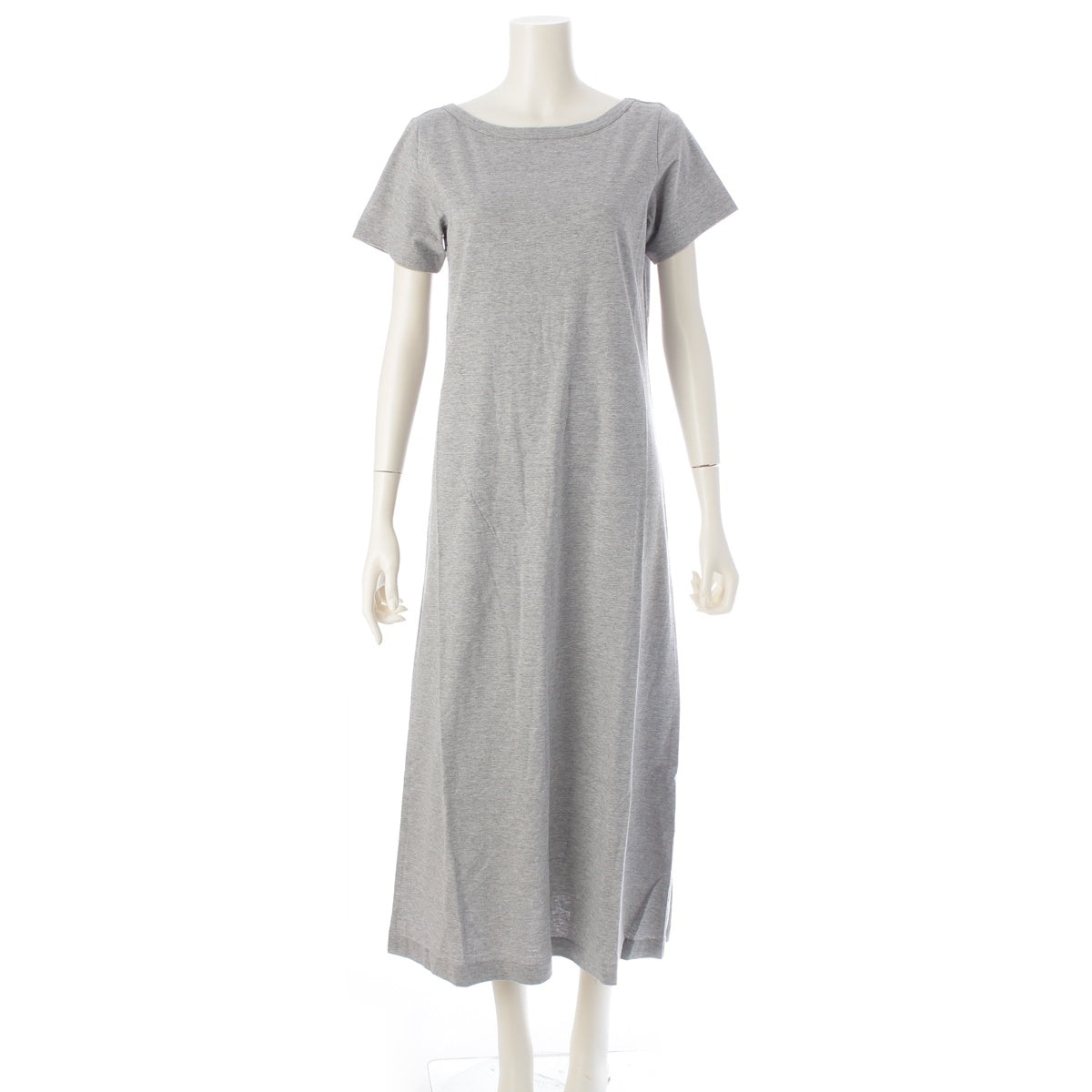 COMME des GARCONS ete short sleeve long one piece dress GT-100600 gray