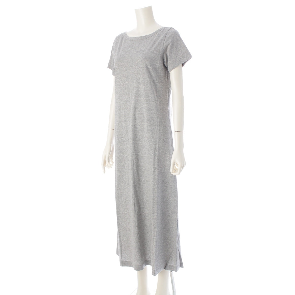 COMME des GARCONS ete short sleeve long one piece dress GT-100600 gray