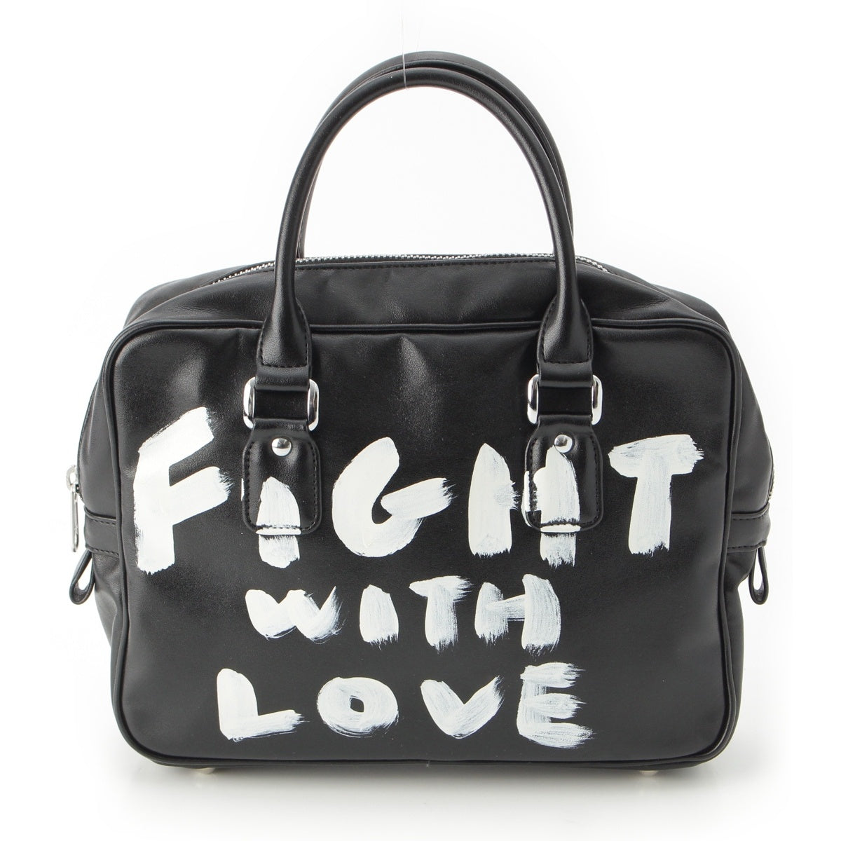 COMME des GARCONS GIRL GIRL Message Paint Handbag NZ-K 201 black