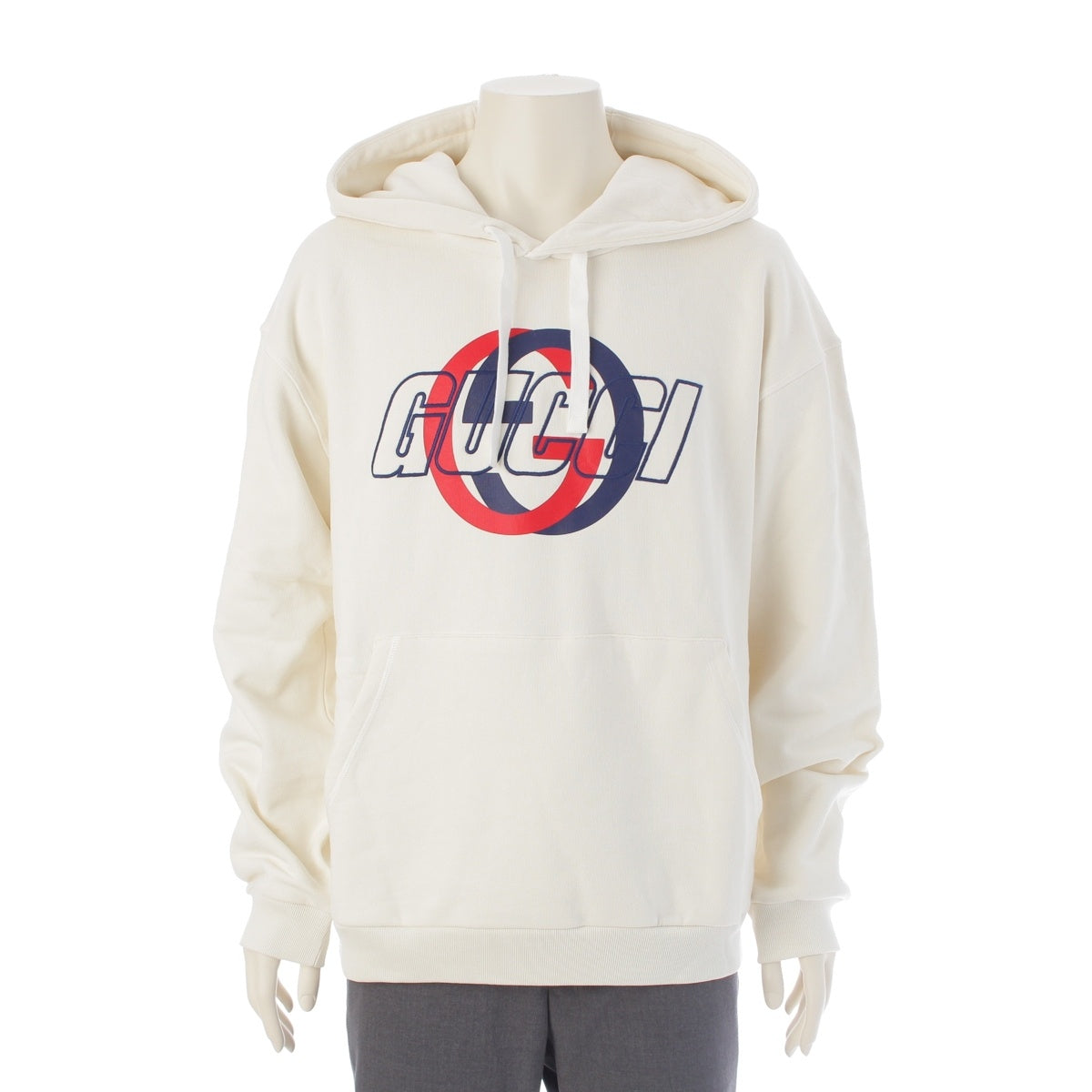 GUCCI cotton pullover Parker Logo tops 770839 white M