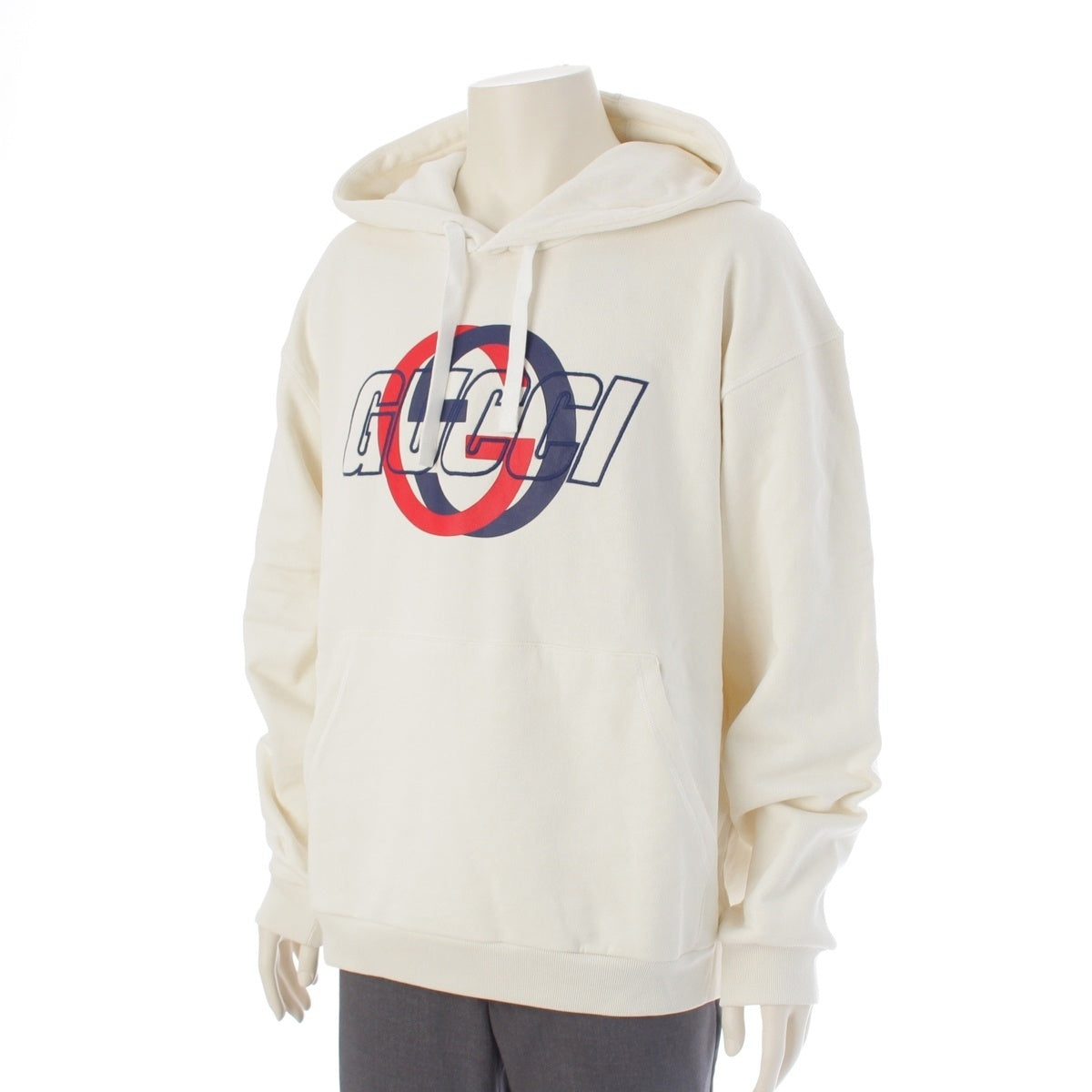 GUCCI cotton pullover Parker Logo tops 770839 white M