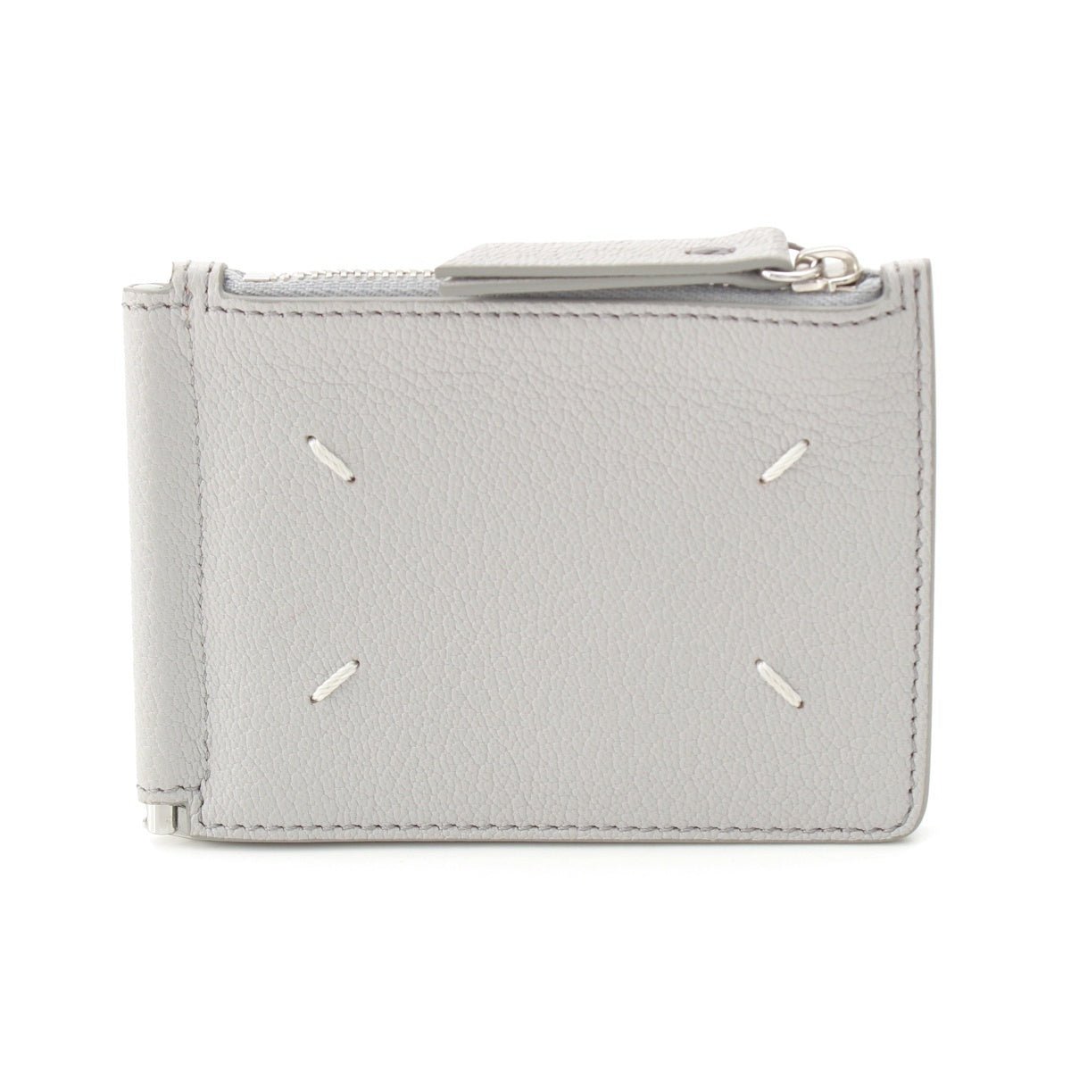 Maison Margiela leather 4 stitches Money clip SA1UI0004 gray