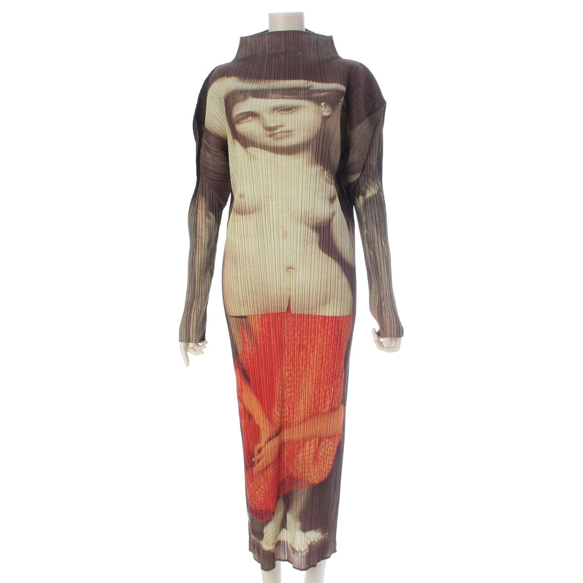 PLEATS PLEASE ISSEY GUEST ARTIST No.1 YASUMASA MORIMURA Yasumasa Morimura Guest Artist Nude Long Sleeve Long one piece PP64-JH732 multicolor 4