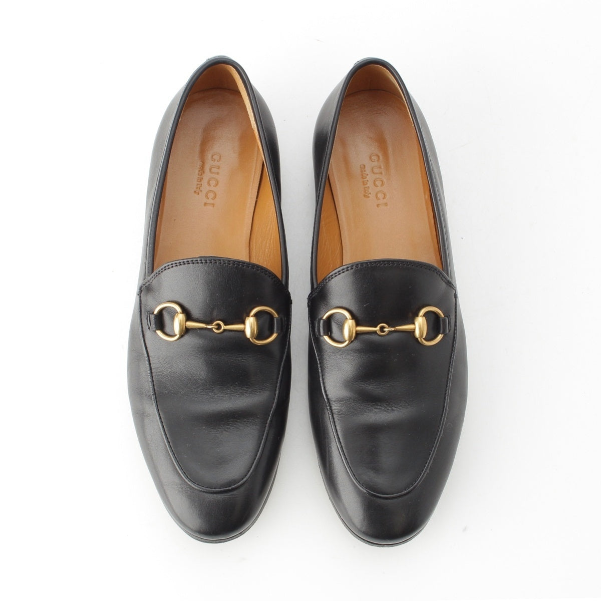 GUCCI leather Horsebit loafers black 36