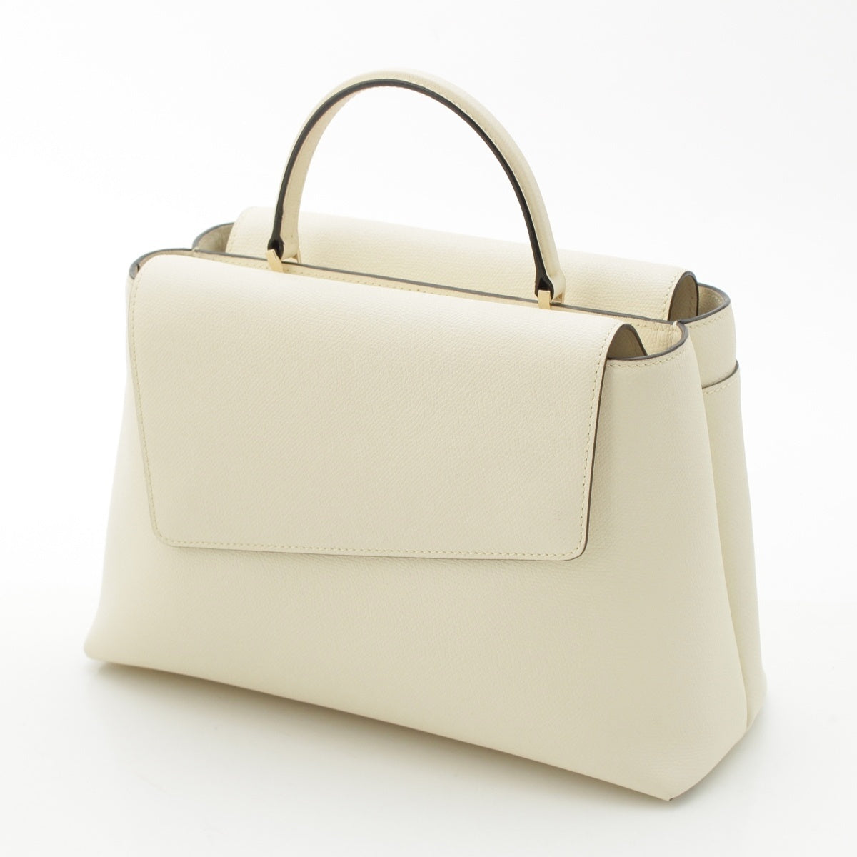 Valextra 2WAY Shoulder Handbag Soft calfskin top handle Ivory