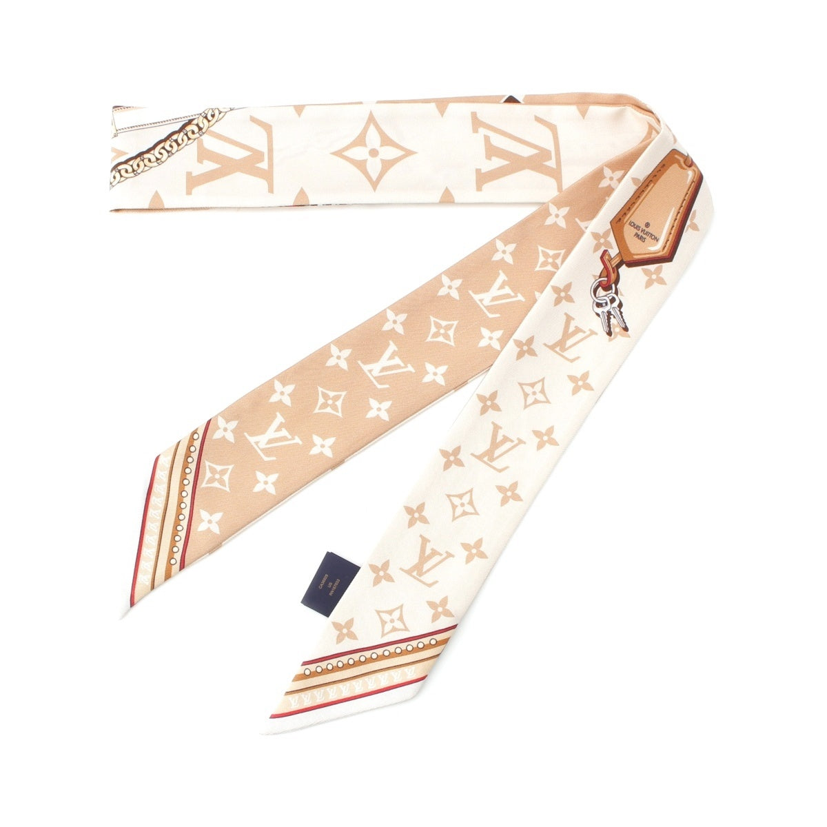 LOUIS VUITTON silk Bando BB Ultimate scarf M79588 beige