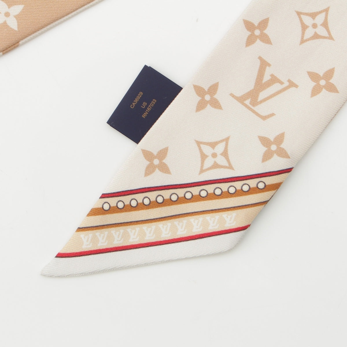 LOUIS VUITTON silk Bando BB Ultimate scarf M79588 beige