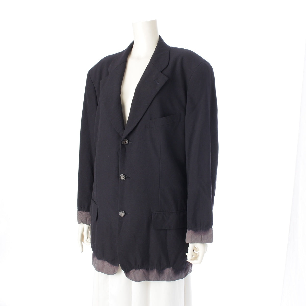 COMME des GARCONS HOMME PLUS wool Bleaching period (bleaching process) tailored jacket PJ-04020M Navy M