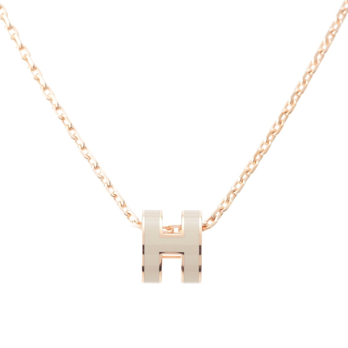 HERMES POP H MINI Pop Ash Mini Pendant Necklace Accessories Marong rasse