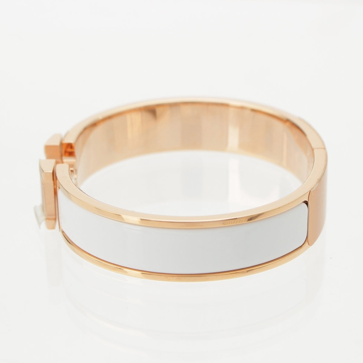 HERMES CLIC H Click Clack PM H bracelet Bangle Accessories Blanc White