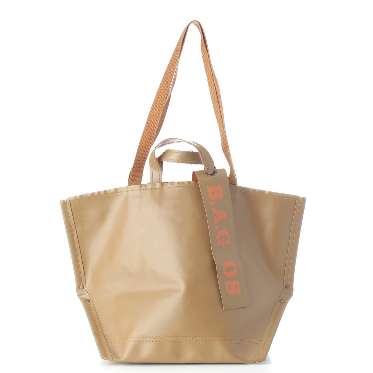 ebagos PVC 2way Y-shape Tote Bag beige L