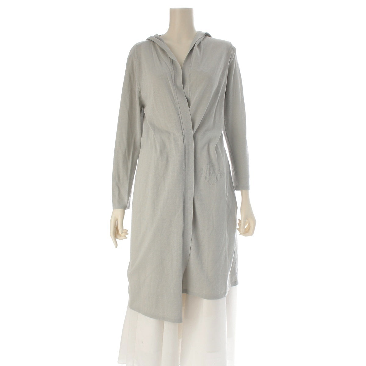 FOXEY Cotton x silk LUSIA Long cardigan tops 43630 Sac blue