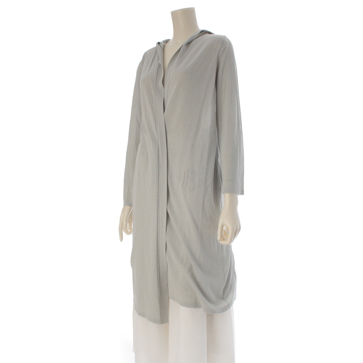 FOXEY Cotton x silk LUSIA Long cardigan tops 43630 Sac blue