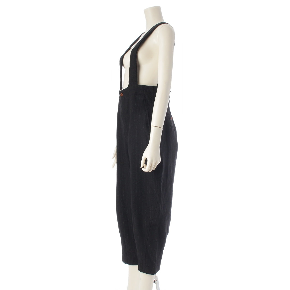 COMME des GARCONS COMME des GARCONS stripe overalls Pants RI-U004 black XS